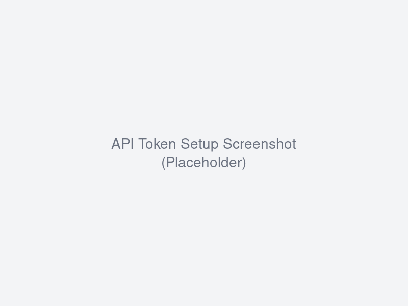 API Token Setup